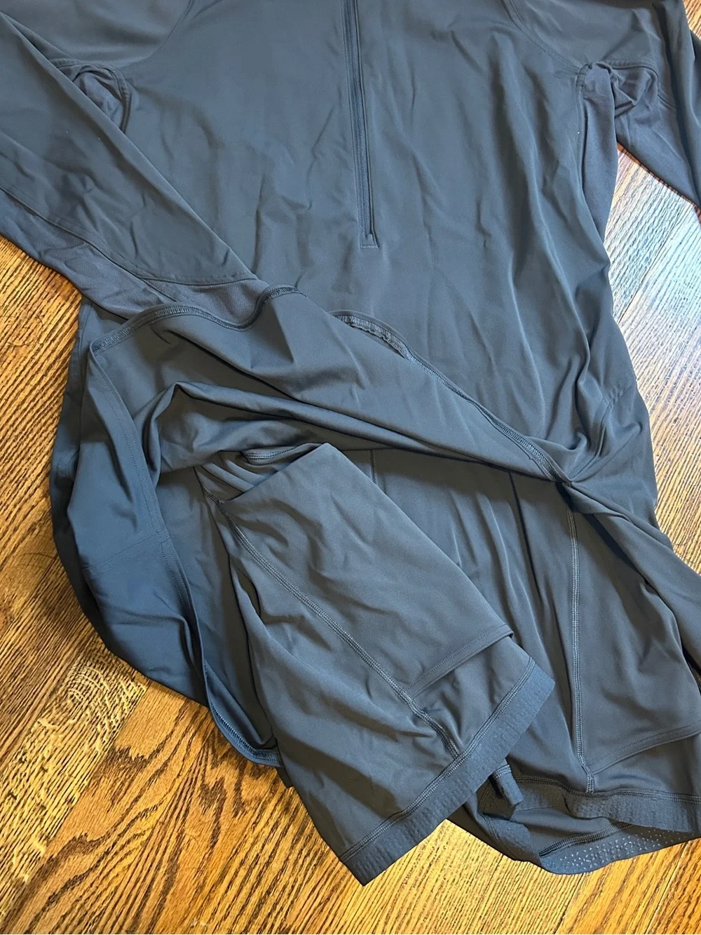 Lululemon Nulux Long-Sleeve Tennis Dress graphite gray size 14